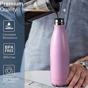Botella de Agua de Acero Inoxidable 2024, Colorida, de Alta Calidad, 500 ml, 750 ml, en Oferta, con Aislamiento al Vacío, en Forma de Botella de Cola, para Senderismo - Product Image 4