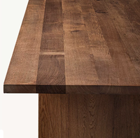 Table à manger rectangulaire en chêne massif RH, mobilier moderne de luxe pour la maison, appartement, bureau, table de conférence 8 places