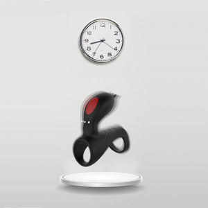 <span class=keywords><strong>Anello</strong></span> <span class=keywords><strong>Vibrante</strong></span> per Pene in Silicone Medicale e ABS, Impermeabile IPX7, Nero, per Ritardare l'Eiaculazione e Masturbazione - Product Image 3