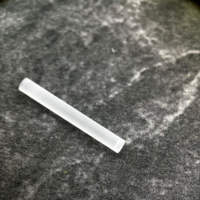 Revêtement antireflet 90% transparent, ouverture biseautée 0,1-0,5 mm x 45, lentille d'endoscope asphérique, tige guide-lumière, tige cylindrique en quartz