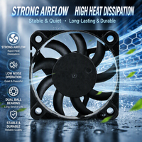 Ventilateur industriel à flux axial en plastique DC 12V 5010 ultra-fin à haute vitesse et fort débit, avec roulement à billes BLDC PBT, électrique OEM/ODM