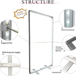 Customizable Logo LED Display Banner Stand Advertising Light Boxes for <b>Trade</b> Shows Retail <b>Shops</b> Events Easy Foldable Backlit - Product Image 6