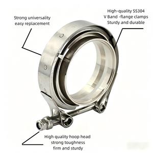 Collier de serrage <span class=keywords><strong>V</strong></span>-<span class=keywords><strong>Band</strong></span> 2 pouces (51 mm) en acier inoxydable 304 pour tuyau d'échappement et système de silencieux - Product Image 4