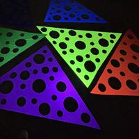 Toile fluorescente UV, tentures psychédéliques UV, décoration extensible en toile pour scène DJ, fête PSY