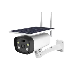 Jian vision Solar panel PIR Wifi Solar Überwachungs kamera Wireless Outdoor Professional CCTV 5W 4 Batterien 12m Micro SD Karte CMOS