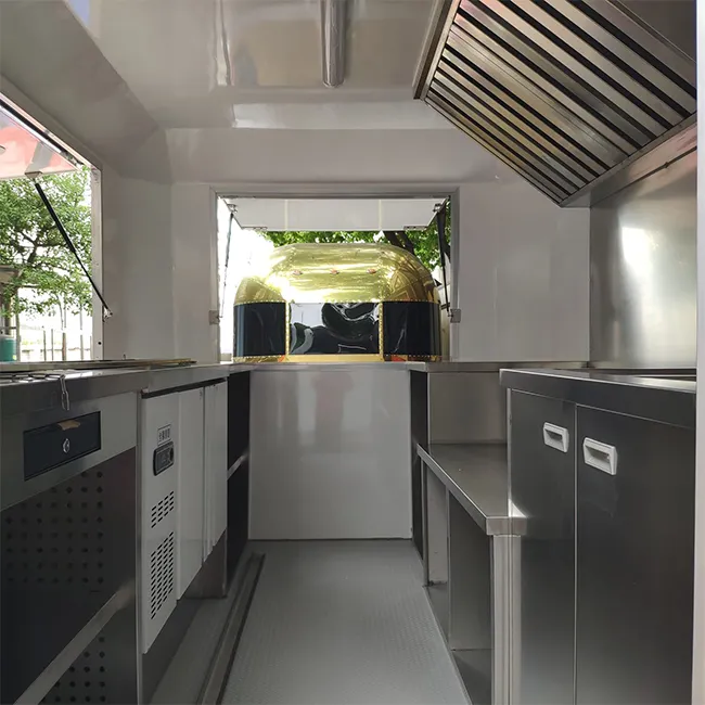 6m Concession Trailer Mobile Kitchen Food Truck For Sale