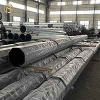 Postes de línea de transmisión de acero eléctrico galvanizado