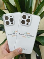 Pour iPhone 17 Pro Max étui transparent 2.0mm Durable Absorption des chocs coin renforcé TPU couverture de téléphone pour iPhone 17 16 15 14 13 12