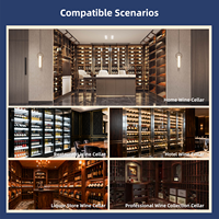 Système de stockage de cigares commercial, humidor privé pour membres, casiers, présentoirs, étagères de vente au détail, mobilier de bar pour hôtel