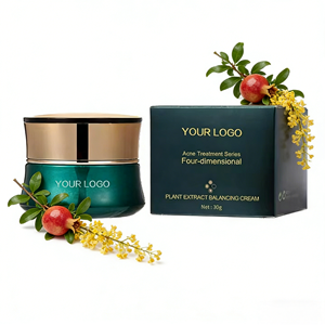 Natural Plant Balancing Cream Vegan Herbal Balancing Cream with <strong>Aloe</strong> <strong>Vera</strong> Oily Skin Acne Treatment OEM Customization - Product Image 4
