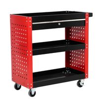 Carrito de Acero de 3 Niveles Changze Luxury TC-08, Personalizable, para Garaje, Taller, Almacén, Taller de Reparaciones