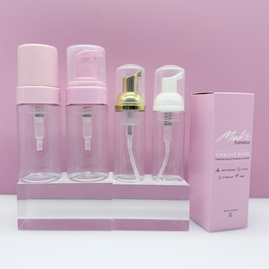 Bouteille de savon moussant personnalisée avec logo, 30 ml et 300 ml, pour les mains, la mousse à raser, pompe à savon pour les mains, flacon transparent pour le lavage des cils. - Product Image 2