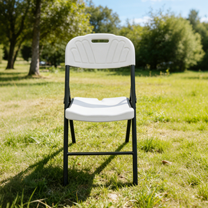 Sillas Plegables Blancas de Plástico para Eventos, Uso en Almacenes, Hoteles, Estadios, Jardines y Fiestas al Aire Libre - Product Image 6
