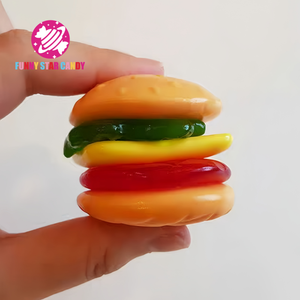 Personnalisé Grande Taille 50g <span class=keywords><strong>Burger</strong></span> Bonbons Halal Restauration Rapide Bonbons Hamburger Géant Fruité Bonbons Doux - Product Image 4