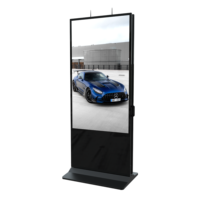 Kiosco LCD Interactivo con Pantalla Táctil Android para Interiores, con Batería, Soporte para Exhibición de Pósteres, Señalización Digital, Soporte de Pie