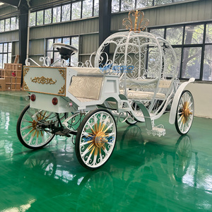 Chariots de mariage en forme de citrouille de Cendrillon à prix d'usine, calèches royales de Cendrillon pour princesse - Product Image 4