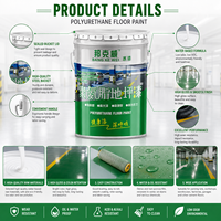 Peinture pour sols à base d'eau en polyuréthane Bunkerway BKW-JAZ001 - Revêtement industriel à haute résistance à l'usure pour usine et entrepôt