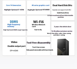 Thương hiệu mới I7-12700 16G 1t dells Vostro 3030 máy tính Máy tính để bàn PC cho sử dụng thương mại - Product Image 5