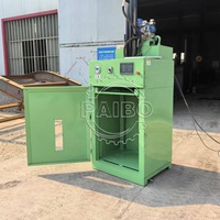 Broyeur de fûts robuste pour fûts en acier de 55 gallons, force de broyage industrielle de 66 000 lb, compacteur de fûts