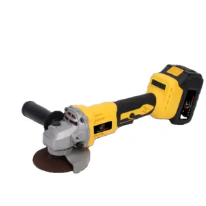 21V Cordless Power Tool Lithium Battery Angle Grinder With Slide Switch For Cutting Surface Conditioning