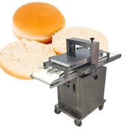 Machine à trancher les pains à hamburger et pains de boulangerie en acier inoxydable, réglable, pour la découpe en deux ou en tranches complètes