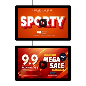 21.4 Inch Indoor Digital Advertising Display with LED Strips High Brightness LCD for Office & Mall Use - Product Image 1