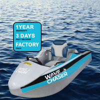 Planche de surf électrique de course 72V 18KW, corps léger en EPP pour les sports nautiques à grande vitesse sur lac et plage