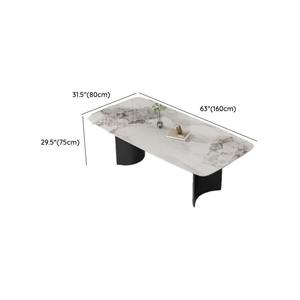Table à manger rectangulaire <span class=keywords><strong>en</strong></span> dalle de roche de luxe italienne, style moderne simple, petite table à manger <span class=keywords><strong>pour</strong></span> appartement - Product Image 6