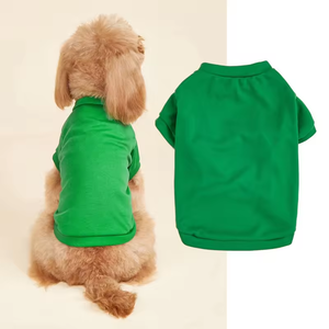 Vêtements pour chiens multicolores, chemises décontractées pour animaux de compagnie, chemises unies pour chiens, vêtements pour chiots, faible MOQ, personnalisation du logo à partir d'une pièce - Product Image 3