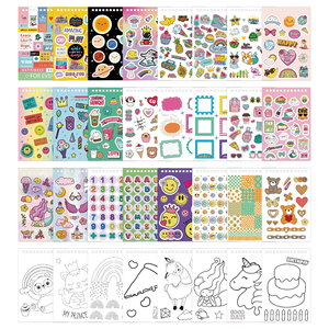 <b>Scrapbooks</b> Planners Gifts 24-Pages Colorful Glitter <b>Sticker</b> Book Fun Craft <b>Stickers</b> Sheets <b>for</b> Kids Ages - Product Image 5