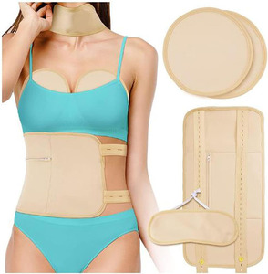 Compresse réutilisable à l'huile de ricin pour la taille, le cou et la poitrine, avec sangle élastique réglable et fermeture éclair - Product Image 1