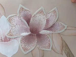 Papel Tapiz Chinoiserie, Papel Tapiz Bordado a Mano, Papel Tapiz Pintado a Mano, <span class=keywords><strong>Pintura</strong></span> Mural de Lujo Chinoiserie con Bordado a Mano - Product Image 4