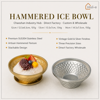 Bol de service rétro en acier inoxydable poli, motif diamant vintage, écologique, pour salade et dessert, compatible lave-vaisselle, pour hôtel et maison