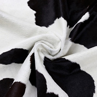 Cuir de veau véritable noir et blanc peau de vache peau de vache cheveux en cuir