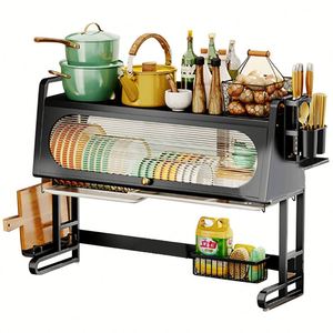 Égouttoir de cuisine pour assiettes, égouttoir à vaisselle, égouttoir pour bols, égouttoir pour ustensiles, support pour planche à découper, support de séchage de vaisselle au-dessus de l'évier avec égouttoir - Product Image 2