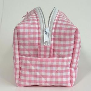 Pochette de voyage matelassée en coton écologique, réutilisable, légère, recyclable, personnalisable, pour femme, avec fermeture éclair - Product Image 4
