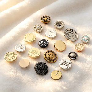 Botones de Aleación de Zinc Personalizados para Jeans, Precio de Fábrica, MOQ Bajo, Botones Metálicos con Logotipo de Marca en Relieve para Chaquetas, Pantalones y Prendas de Mezclilla - Product Image 2