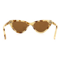 Haute qualité Vintage rétro mode oeil de chat lunettes de soleil bleu noir Mazuchelli acétate cadres italie marque épais acétate lunettes de soleil