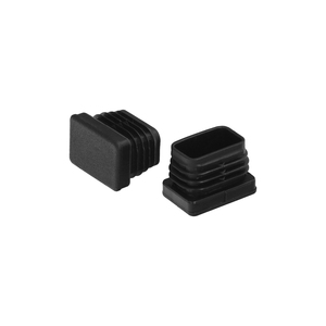 Tappo Terminale Rettangolare in Plastica per Interni Nero. 30x20 mm. Confezione da 200 Unità. - Product Image 1