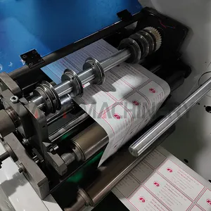 Dbmq Automatische Roterende Roll Snijden Sterven Snijmachine Voor Barcode Zelfklevende Blanco Iml Sticker Label