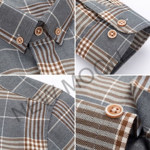 Camisa Oxford de Manga Larga Personalizada para Hombre, Diseño a Cuadros Informal, Adecuada para el Trabajo, Estilo Occidental para Jóvenes, Adultos y Tallas Grandes - Product Image 5