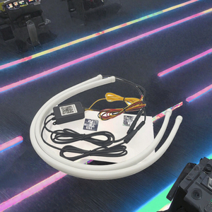 Feux de jour flexibles RGB 12V pour voiture, feux de signalisation décoratifs DRL, commande par application, 30CM 45CM 60CM 75CM - Product Image 3
