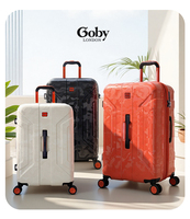 Goby London Tasarım Valiz Seti 20" 25" 29" Hafif Genişletilebilir Seyahat Valizleri Seti TSA Kilidi 4 Sessiz Döner Tekerlek