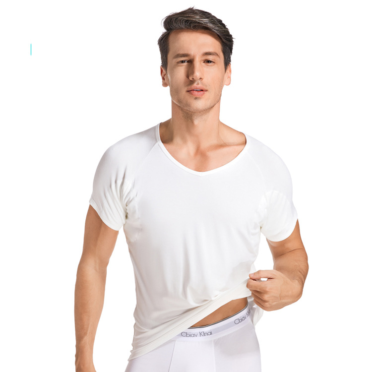 White Modal sweat proof undershirt