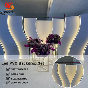 ซุ้มฉากหลังงานแต่งงาน PVC รุ่นใหม่ล่าสุด พร้อมไฟ LED  รับออกแบบโลโก้ตามสั่ง - Product Image 2