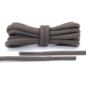 เชือกผูกรองเท้าแบบกลมสีพื้นขนาด 4 มม. ความยาวตามสั่ง พร้อมถุงใส่เชือกผูกรองเท้า แฟชั่นสำหรับเปลี่ยนเชือกรองเท้าสไตล์ <span class=keywords><strong>Yeezy</strong></span> รองเท้าผ้าใบแบบ Dad Sneakers และรองเท้าบูท - Product Image 4