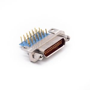 Mil-C-83513 j30j vỏ kim loại 25pin 90-độ PCB micro-d Mil-Spec nữ kết nối với 4 hàng SMT J30J-25ZKW - Product Image 3