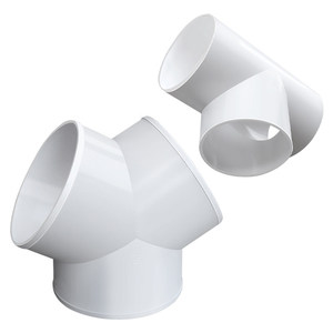 ข้อต่อแยกท่อไอเสียเครื่องดูด<span class=keywords><strong>ค</strong></span><span class=keywords><strong>วัน</strong></span>รูปตัว T สำหรับท่อพัดลม<span class=keywords><strong>ด</strong></span>ูดอากาศในห้องน้ำ ข้อต่อท่อขนา<span class=keywords><strong>ด</strong></span>เท่ากัน 100 150 ST - Product Image 1