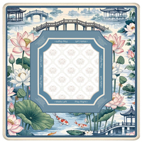 L'usine vend 160 jeux de mahjong américains en acrylique sur le thème de l'architecture antique, jeux de société et séries de cadeaux de collection