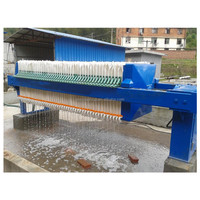 Machine automatique de séparation solide-liquide de filtre de cadre de plaque de traction de déshydratation de boue pour l'industrie des eaux usées